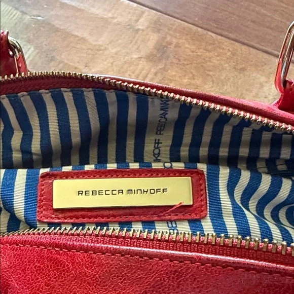 Rebecca Minkoff Cherry Red Leather Satchel - Picture 2 of 7